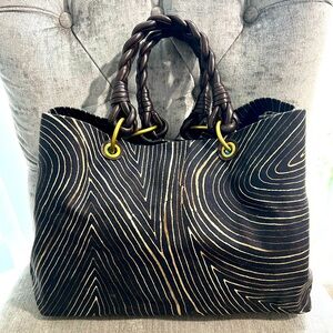 Authentic Bottega Veneta Canvas Tote - EUC